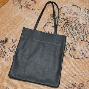 Madewell Dark Green Leather Tote